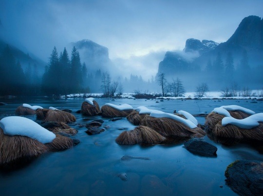 Merced River, Yosemite by Michael Melford