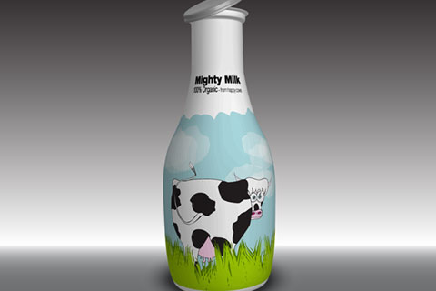 Funny Cow Label 3D Adobe Illustrator Tutorials