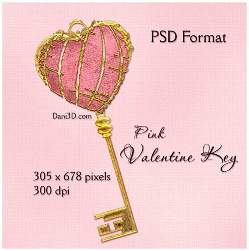 Pink Valentine Key