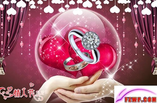 Valentine PSD Rings, Hearts and Hands