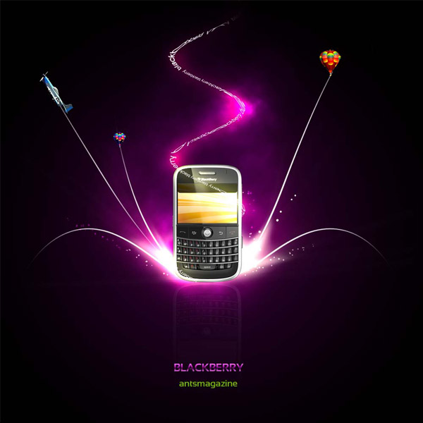 Blackberry AD 50+ Photoshop Tutorials for Professional Poster Designing