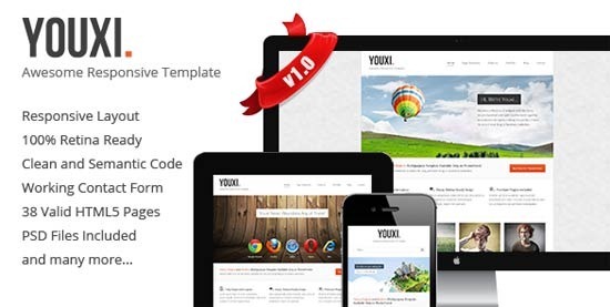 Youxi – Multipurpose Responsive HTML5 Theme