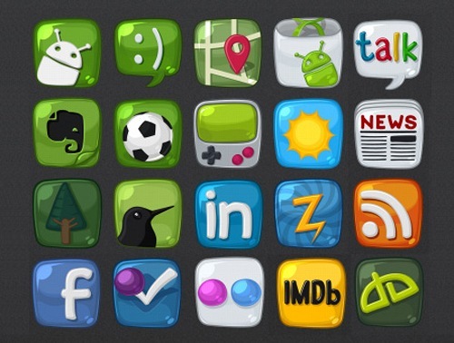 Free Bubbly Android Icons