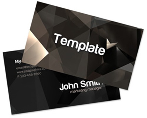 Stylish business card template (PSD)
