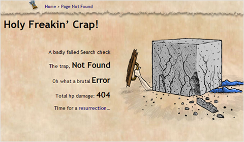 404 Not Found Error Page Designs