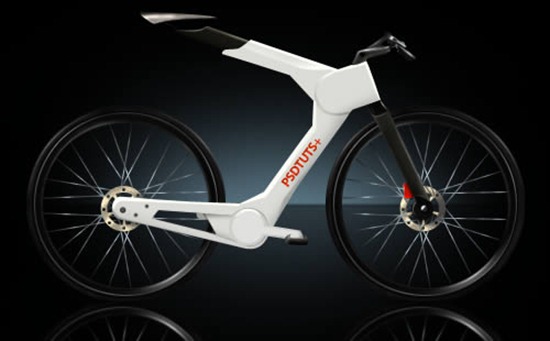 Create a Futuristic Bicycle Icon in Photoshop