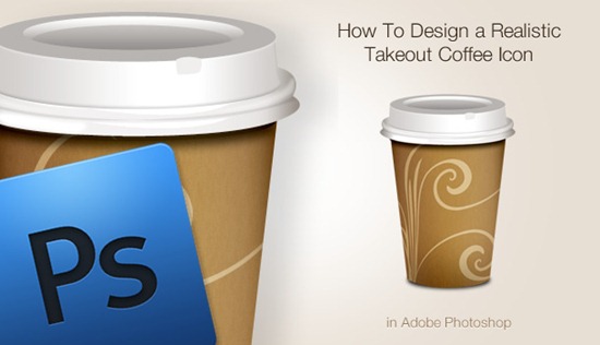 How To Design a Realistic Takeout Coffee Icon