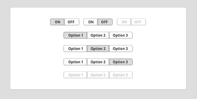 CSS3 toggle buttons